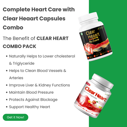 Clear Heart Capsules + Clear Heaart Plus Capsules Combo Pack - Vinner Healthcare