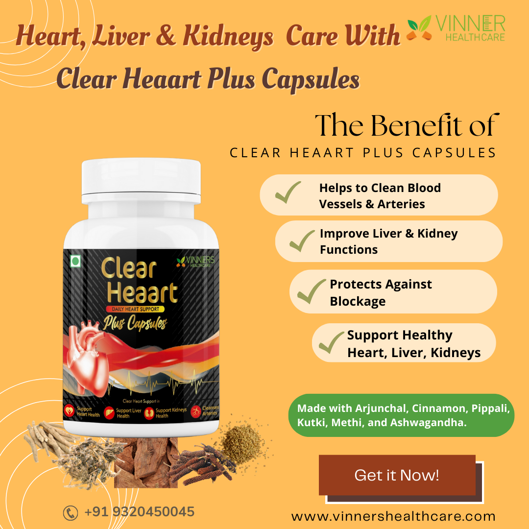 Clear Heaart Plus Capsules - Vinner Healthcare